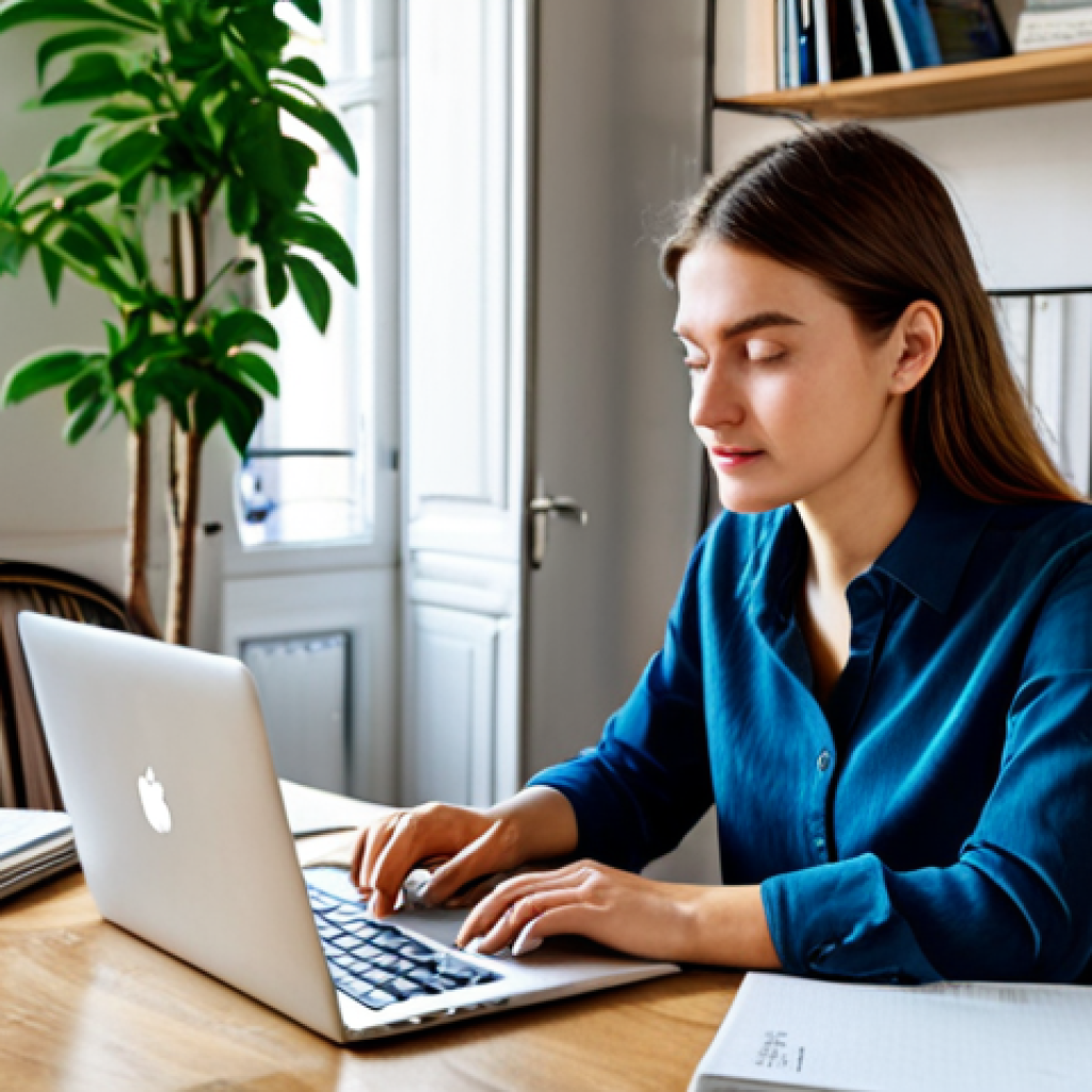 자기주도학습코치의 사례 연구 발표 - Motivated Self-Learner at Home**

"A young woman, sitting at a bright desk in a Parisian apartment, ...