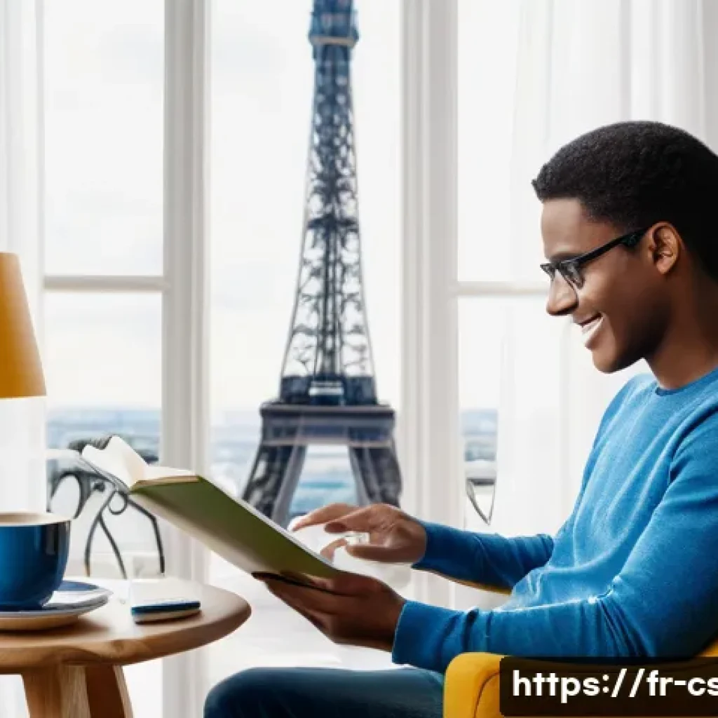 자기주도학습코치와 학습자 중심 코칭 사례 - A warm, inviting coaching session set in a modern French-style living room with soft natural light f...